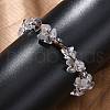 Adjustable Natural Quartz Crystal Braided Bead Bracelets for Women BJEW-U035-02L-3