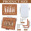FINGERINSPIRE Laser Cut Wooden Money Holder Display Stands AJEW-FG0004-22B-2