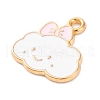 Alloy Enamel Charms ENAM-Q001-07G-01-2