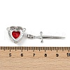 Brass Micro Pave Cubic Zirconia Pendant Sets KK-S507-18G-01-4