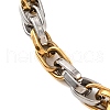 201 Stainless Steel Rope Chain Bracelets BJEW-B078-109GP-2