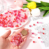 SOFPLATE 500Pcs 5 Colors Valentine's Day Transparent Acrylic Beads MACR-SP0001-29B-3