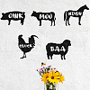 6Pcs 6 Styles Animal Theme PET Hollow Out Drawing Painting Stencils DIY-WH0394-0011-7