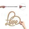 Laser Cut Unfinished Basswood Wall Decoration WOOD-WH0113-124-3