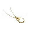Brass Micro Pave Cubic Zirconia & Shell Jewelry Set FS-WG29B10-02-3
