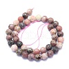 Natural Plum Blossom Jasper Beads Strands G-K310-A14-10mm-2