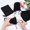 Velvet Packing Pouches Drawstring Bags ABAG-WH0046-30D-3