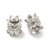 Brass Cubic Zirconia Beads KK-L215-205P-2