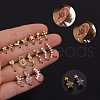 316L Stainless Steel Micro Pave Clear Cubic Zirconia Cartilage Earrings WG4CD8F-11-1