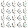20Pcs 5 Colors Tibetan Style Alloy & Acrylic Pendants FIND-CJ0001-17-1