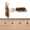 Natural Tiger Eye Pendants STAS-C120-01G-04-3