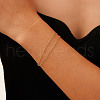 925 Sterling Silver Multi-strand Bracelets for Woman BJEW-H622-04G-3
