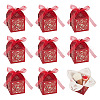  10Pcs Laser Cut Paper Hollow Out Heart & Flowers Candy Boxes CON-TA0001-10D-1