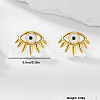 Elegant Minimalist S925 Sterling Silver Eye Stud Earrings MT5259-1-3