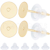 Beebeecraft 100Pcs 304 Stainless Steel Stud Earring Findings STAS-BBC0004-84-1