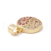 Brass Micro Pave Cubic Zirconia Charms Real 18K Gold Plated KK-G415-39G-02-3