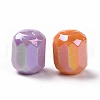 Opaque Acrylic Imitation Shell Beads OACR-P011-06G-2