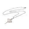 304 Stainless Steel Enamel Necklaces NJEW-Q338-09P-2