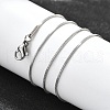 Tarnish Resistant 304 Stainless Steel Snake Chain Necklaces STAS-M174-019P-2