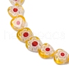 Handmade Millefiori Lampwork Beads Strands LAMP-G166-15H-3