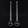 Transparent Acrylic Pendants TACR-T028-24A-2