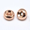 Rack Plating Brass Flat Round Spacer Beads KK-M085-11RG-NR-2