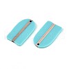 Opaque Resin & Wood Pendants RESI-T057-48A-2