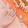 DICOSMETIC 16Pcs 4 Style 201 Stainless Steel Pendants STAS-DC0001-63-2