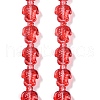 Transparent Glass Enamel Beads Strands GLAA-B021-06D-1