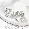 304 Stainless Steel C-Shaped Stud Earrings for Women EJEW-A119-15P-3