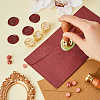 CRASPIRE 4Pcs 4 Styles Animal Theme Golden Tone Brass Wax Seal Stamp Head AJEW-CP0007-49A-07-3