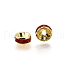 Brass Rhinestone Spacer Beads RB-A014-Z6mm-21G-3