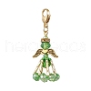 Glass Seed Beaded Angel Pendant Decoration HJEW-MZ00159-04-2