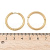 Ion Plating(IP) 304 Stainless Steel Huggie Hoop Earrings EJEW-F111B-25mm-G-3