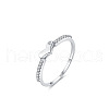 925 Sterling Silver Micro Pave Cubic Zirconia Finger Rings for Women FS-WGD3007-01-4