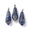 Natural Sodalite Pointed Pendants G-I314-02P-05A-1