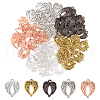 Globleland 100Pcs 5 Colors Zinc Alloy Pendants FIND-GL0001-29-1