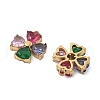 304 Stainless Steel Micro Pave Cubic Zirconia Charms STAS-Z121-43B-G-3