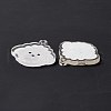 Transparent Acrylic Pendants TACR-G038-03B-3