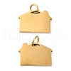 PVD Vacuum Plating 304 Stainless Steel Charms STAS-Z042-07G-1