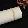 Elegant Brass Oval Link Bracelets WT9592-1-2
