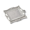 Brass Brass Pendant Cabochon Settings KK-V005-02P-03-3