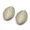 Brass Locket Pendants KK-F717-28AB-NR-1