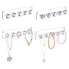 AHADERMAKER Wall Mounted Acrylic Necklace Holder AJEW-GA0007-50A-1