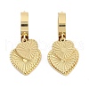 Real 18K Gold Plated 304 Stainless Steel Dangle Earrings EJEW-L283-054G-01-1