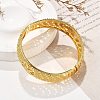 Brass Bangles for Women BJEW-D313-07G-5