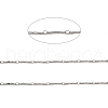 Tarnish Resistant Handmade 304 Stainless Steel Bar Link Chains CHS-G025-13P-2