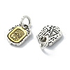 Tibetan Style Alloy Charms PALLOY-Q458-01AG-03-2