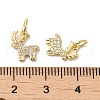 Rack Plating Brass Micro Pave Cubic Zirconia Pendants KK-K377-64G-3
