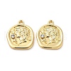 Rack Plating Alloy Rhinestone Pendants FIND-G044-16LG-2